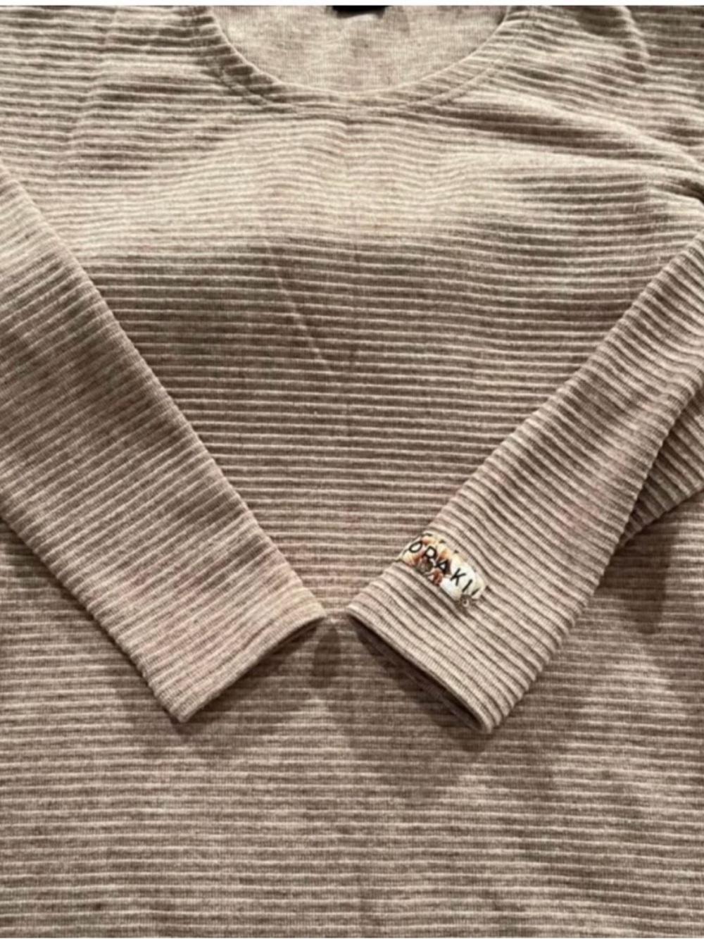 Oraki Taupe Ribbed sweater S